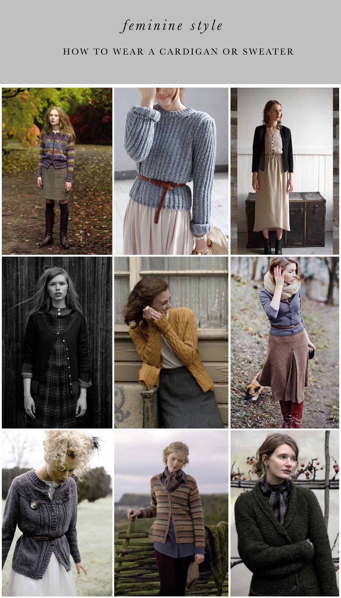 How to Wear a Cardigan or Sweater Adored Vintage