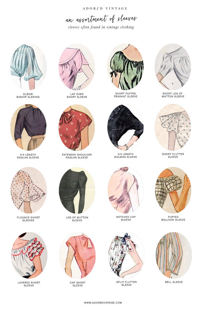 16 Different Types of Sleeves Often Found in Vintage Clothing Adored Vintage 16 Different Types of Sleeves Often Found in Vintage Clothing Adored Vintage