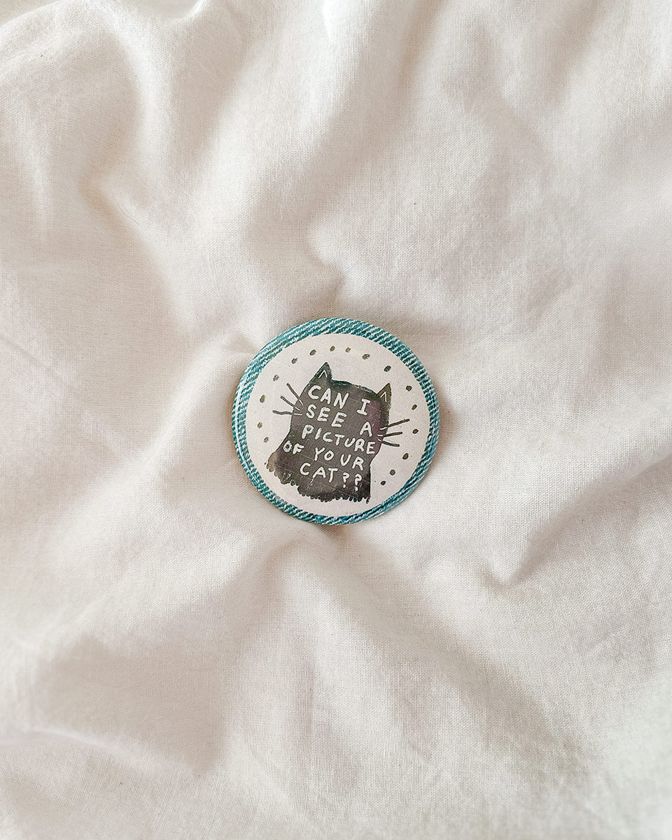 Cat Picture Button – Adored Vintage