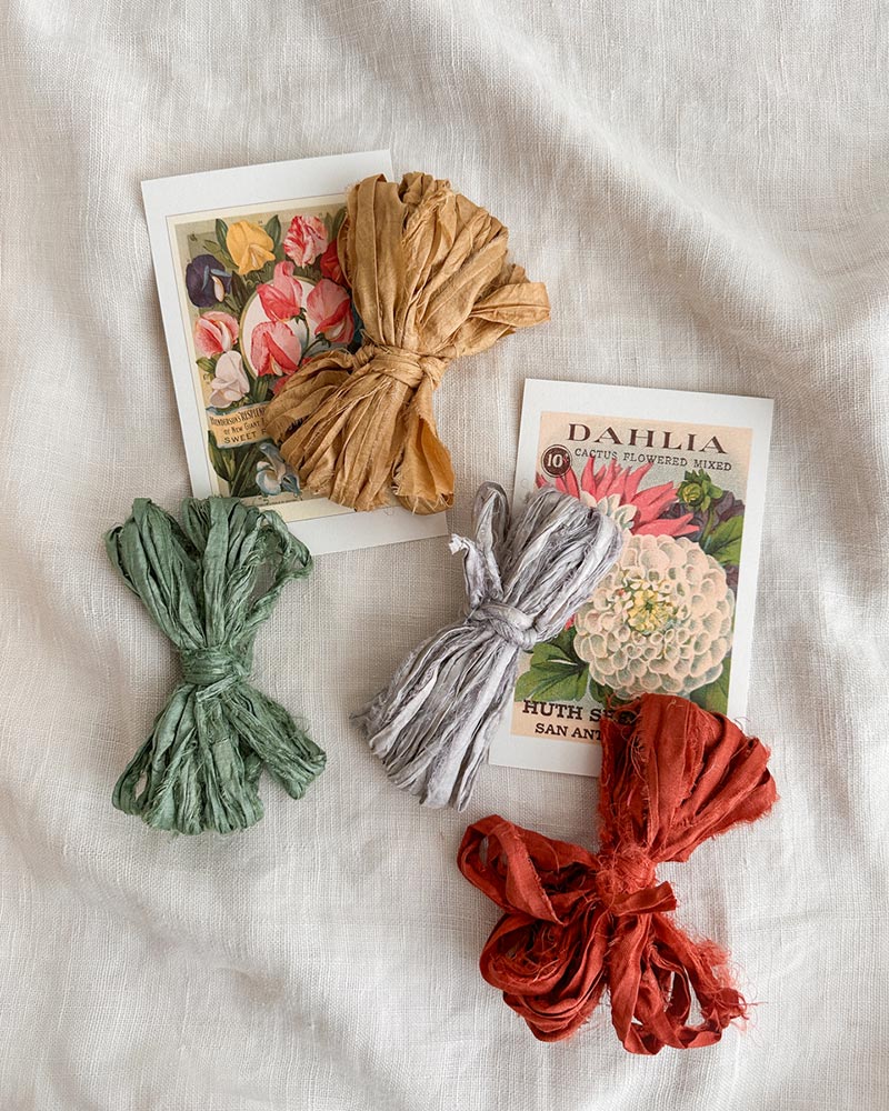 Dyed Sari Silk Ribbon – Adored Vintage