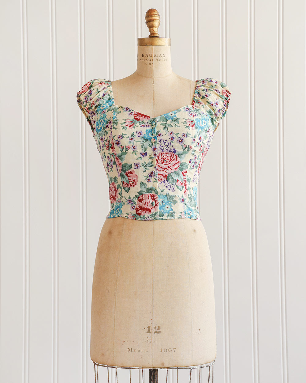 ROMANTIC HERITAGE WOVEN TOP