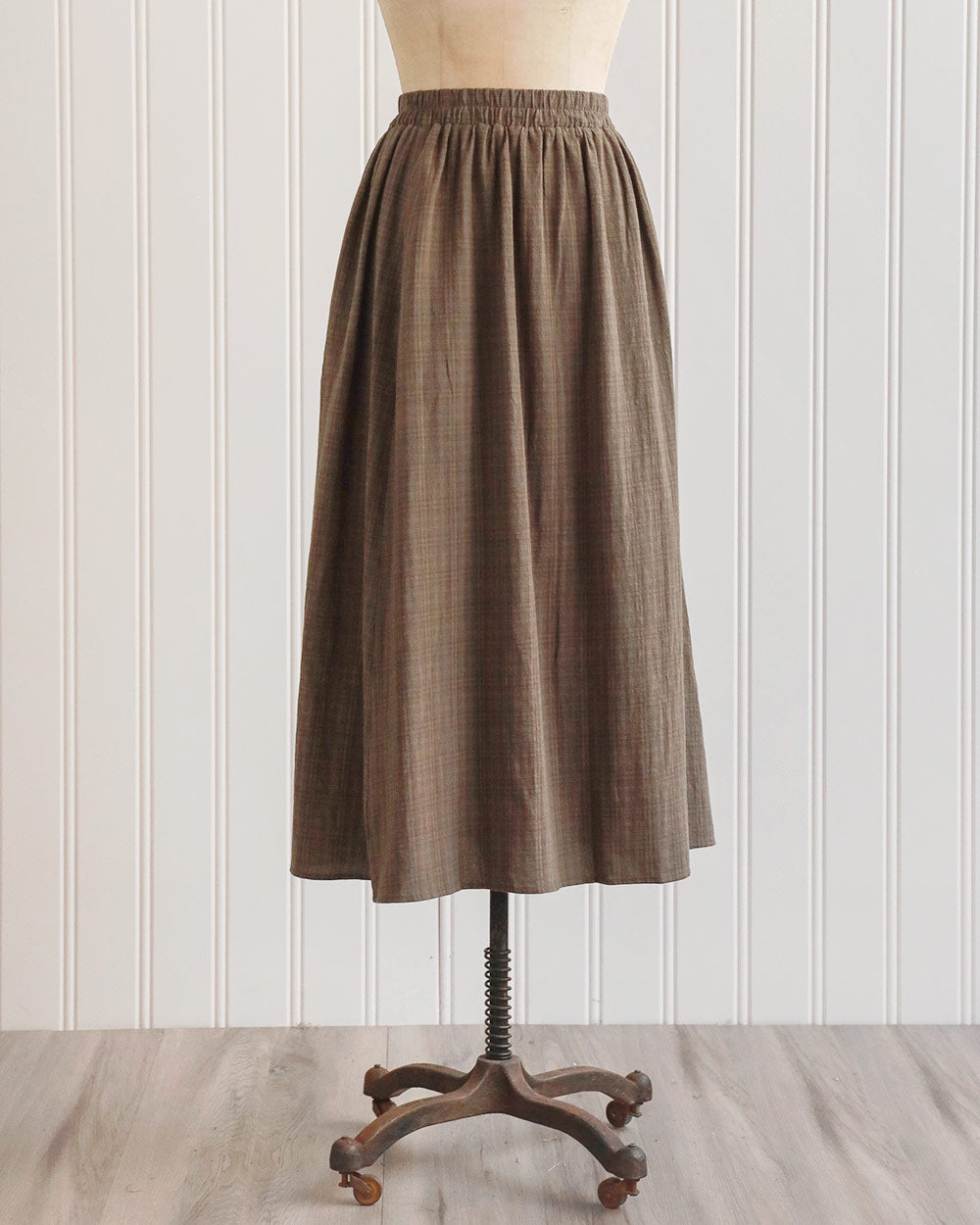 ESTELLE™ – Classic Belt Corduroy Midi Skirt
