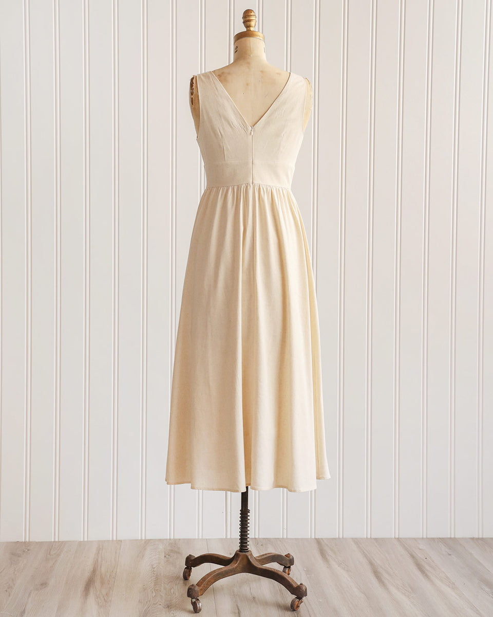 Eva Vintage-Inspired Classic Women's Dress for Effortless Timeless Style