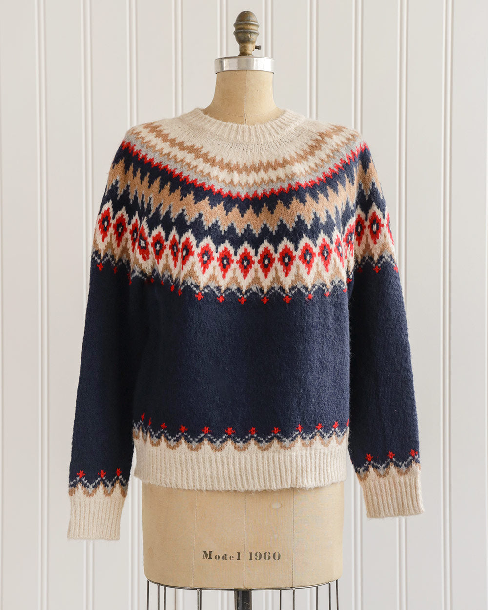 Vintage Inspired Sweaters for Women Norheim Fair Isle Sweater Adored Vintage