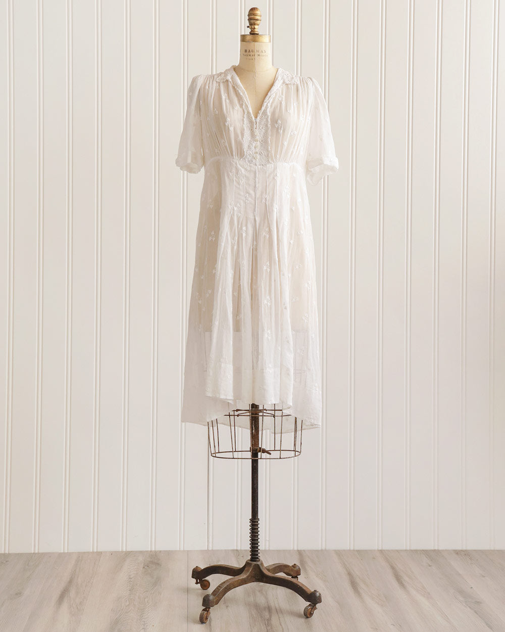 Vintage 1930s Dress / Vintage 30s Dress / Fontasse Embroidered Voile Dress Vintage 1930s Dress / Vintage 30s Dress / Fontasse Embroidered Voile Dress