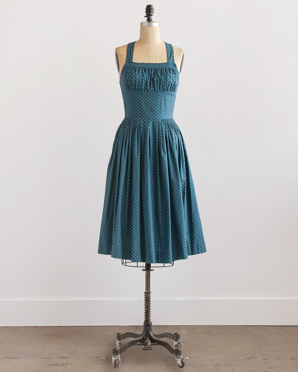 vintage design dresses Romantic & Feminine Don’t stay bored Size:AU 3 (M3 / W6) Formal gowns Iconic Cute Blue Floral Pleated