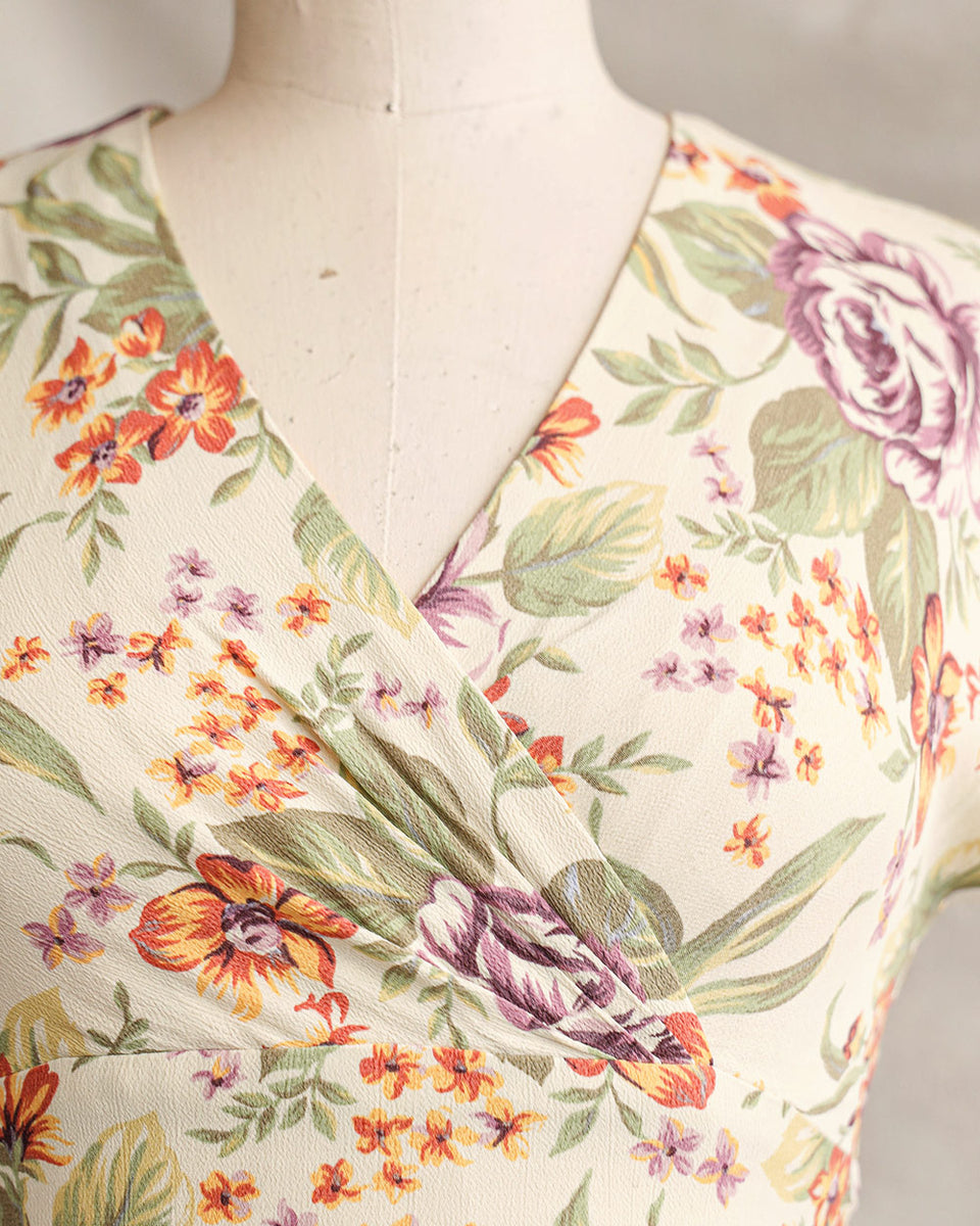 Curve Old Postal Printed Dress